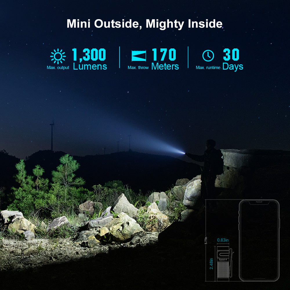 Olight Baton 4 Premium Edition EDC Flashlight