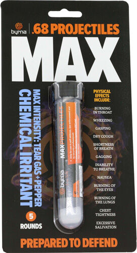 Byrna Max Projectiles, 5 count tube