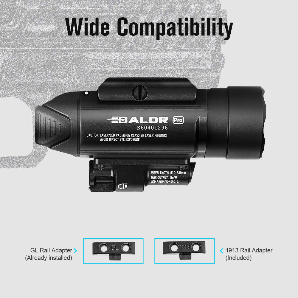 Olight Baldr Pro Tactical Light & Green Laser
