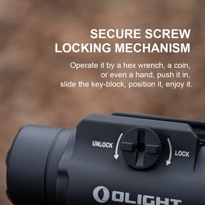 Olight PL-3R Valkyrie Rechargeable Rail mounted Tactical light - Black