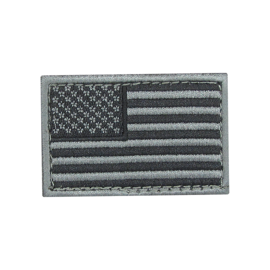 American Flag Patch (Black/Grey)