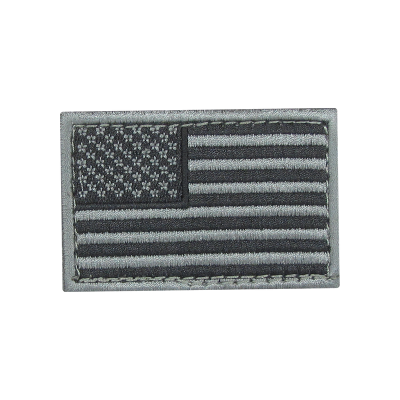 American Flag Patch (Black/Grey)