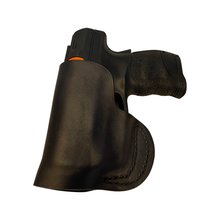 Load image into Gallery viewer, Custom Leather Holster for Sabre Aim and Fire Pepper Gel Gun
